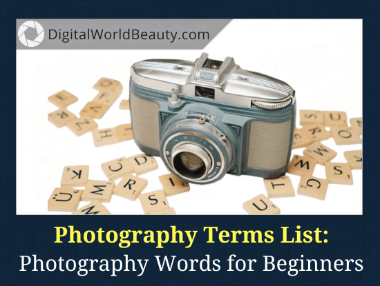 Photography Terms List: 25 Photography Words for Beginners
